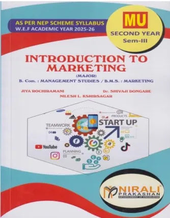 INTRODUCTION TO MARKETING (Major) for MU SY BCom Semester 3 | Jiya Rochiramani | Nirali Prakashan