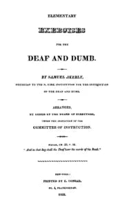 Elementary Education for the Deaf and Dumb