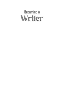 Becoming a Writer (Illustrated)