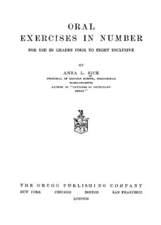 Oral Exercises in Number