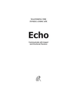 ECHO : COMMUNICATE WITH IMPACT AND EMOTIONAL PRECISION