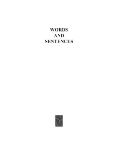 WORDS AND SENTENCES