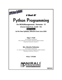 PYTHON PROGRAMMING (MCA Management Semester 2)