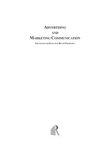 ADVERTISING AND MARKETING COMMUNICATION