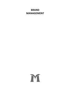 BRAND MANAGEMENT