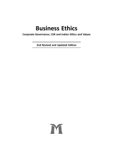 BUSINESS ETHICS