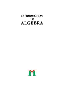 INTRODUCTION TO ALGEBRA