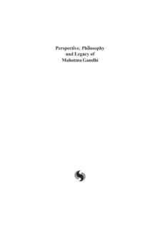 PERSPECTIVE PHILOSOPHY AND LEGACY OF MAHATMA GANDHI