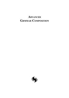 ADVANCED GRAMMAR AND COMPOSITION