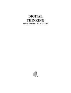 DIGITAL THINKING: FROM MINDSET TO MASTERY