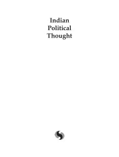 INDIAN POLITICAL THOUGHT