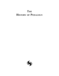 THE HISTORY OF PEDAGOGY