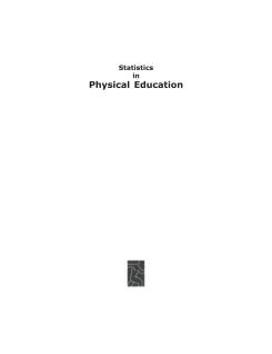 STATISTICS IN PHYSICAL EDUCATION