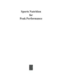 SPORTS NUTRITION FOR PEAK PERFORMANCE