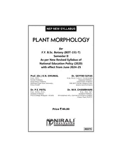 PLANT MORPHOLOGY for First Year BSc Botany (BOT-151-T) Semester 2