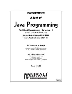 JAVA PROGRAMMING For MCA (Management): Semester 2 | Kunjir, Khan | Nirali Prakashan