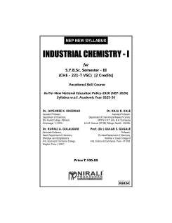 INDUSTRIAL CHEMISTRY 1 for SY BSc Semester 3 | Dr. Jayshree K. Khedkar | Nirali Prakashan