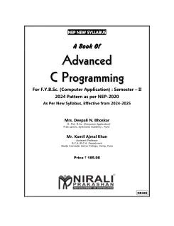 ADVANCED C PROGRAMMING for First Year B.Sc. (Computer Application) Semester 2