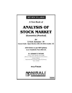 ANALYSIS OF STOCK MARKET (Economics: Practical) for SY BA Semester 4 | Dr. Ganesh R. Patare | Nirali Prakashan