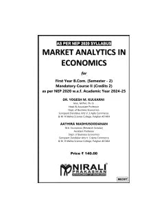 MARKET ANALYTICS IN ECONOMICS for MU FY BCom Semester 2 | Dr. Yogesh M. Kulkarni | Nirali Prakashan