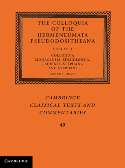 Cambridge Classical Texts and Commentaries