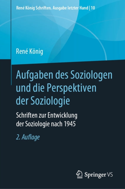 René König Schriften. Ausgabe letzter Hand