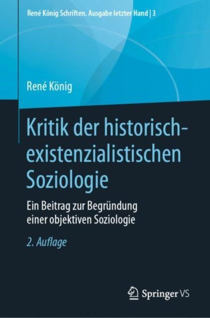 René König Schriften. Ausgabe letzter Hand