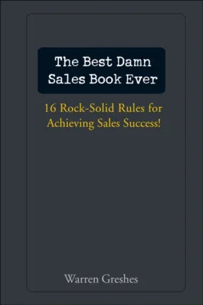 Best Damn Sales Book Ever