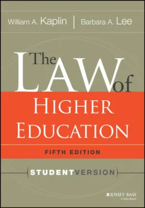 Law of Higher Education, 5th Edition