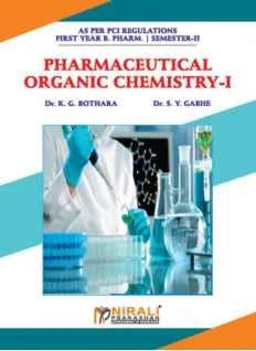 PHARMACEUTICAL ORGANIC CHEMISTRY-I