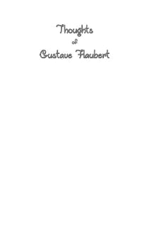 Thoughts of Gustave Flaubert
