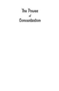 The Power of Concentration (Illustrated)