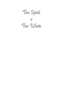 The Spirit of The Work