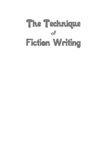 The Technique of Fiction Writing