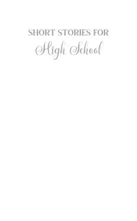 Short Stories for High School