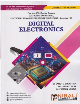 DIGITAL ELECTRONICS (PCC2014) for University Of Mumbai MU Semester 2 Bachelor Of Engineering First Year Deegre Course in Electronics Engineering, Electronics and Computer Science Engineering