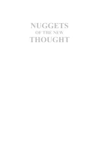 NUGGETS OF THE NEW THOUGHTS