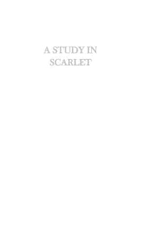 A STUDY IN SCARLET (Classic English)