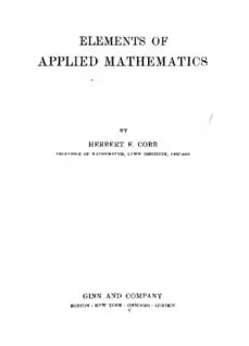 Elements of Applied Mathematics