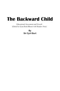 The Backward Child