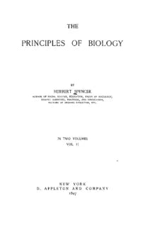 The Principles of Biology