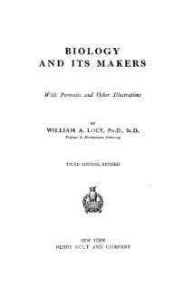 Biology and Its Makers