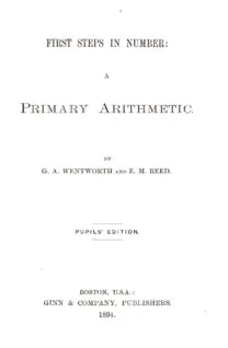 First Steps in Number: A Primary Arithmetic