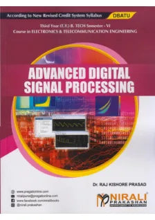 ADVANCED DIGITAL SIGNAL PROCESSING (Third Year (T.Y.) B. Tech Course In Electronics And Tele-Communication Engineering - Semester – 6)