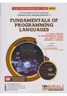 FUNDAMENTALS OF PROGRAMMING LANGUAGES For Semester 1 First Year Degree Course In Engineering Common For All Degree Engineering Branches