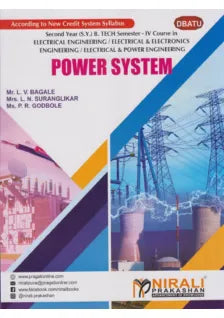 POWER SYSTEM (Second Year (SY) B.Tech Semester 4 - Electrical / Electrical & Electronics / Electrical & Power Engineering - DBATU)