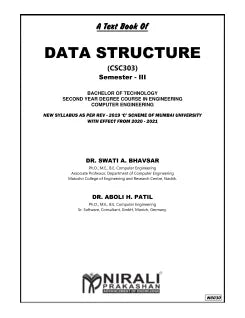 DATA STRUCTURES (Second Year (S.E.) Degree in Computer Engineering | Semester 3 Mumbai University MU)