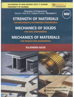 STRENGTH OF MATERIALS (For Mechanical/Automobile Engee.) - MECHANICS OF SOLIDS ( for Civil Engee.) - MECHANICS OF MATERIALS (for Production Engee.) (Bachelor of Engineering Second Year Semester 3)