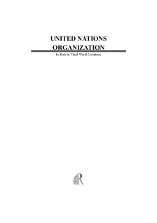 UNITED NATION ORGANISATION: ITS ROLE IN THIRD WORLD COUNTRIES
