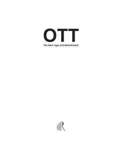 OTT THE NEW AGE OF ENTERTAINMENT